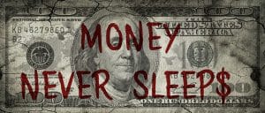 Schilderij benjamin franklin money dollar canvas en plexiglas wanddecoratie