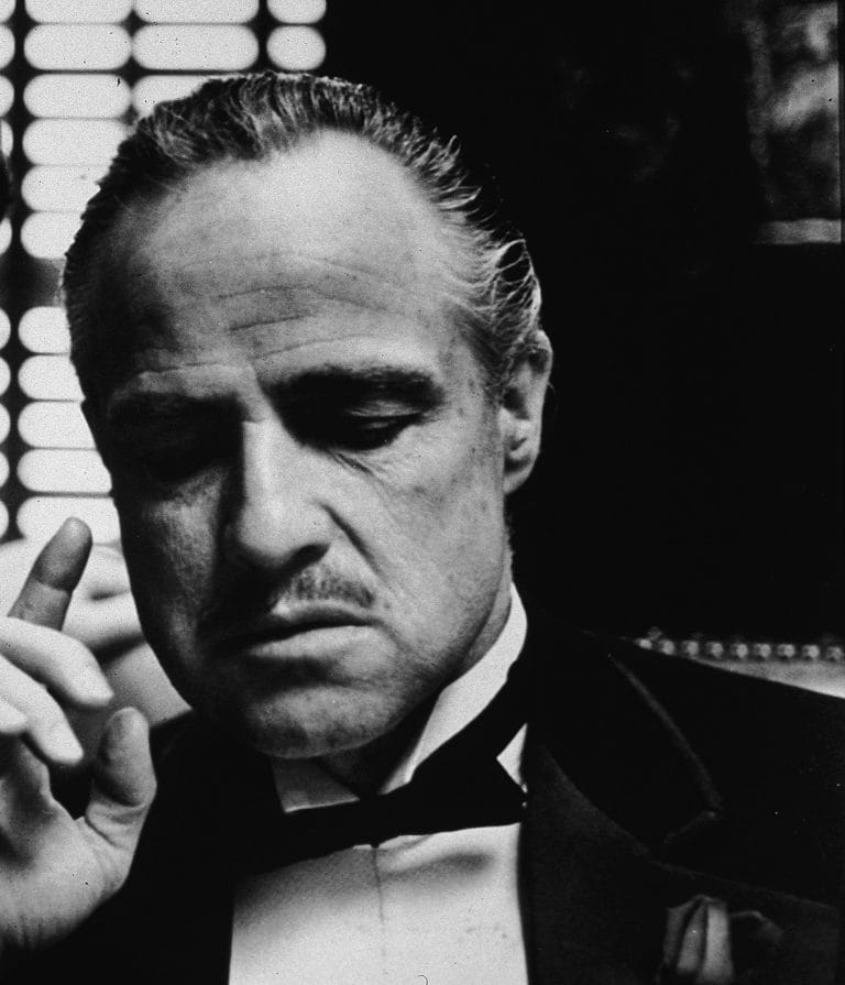 Schilderij The Godfather Don Corleone Gangster canvas en plexiglas wanddecoratie