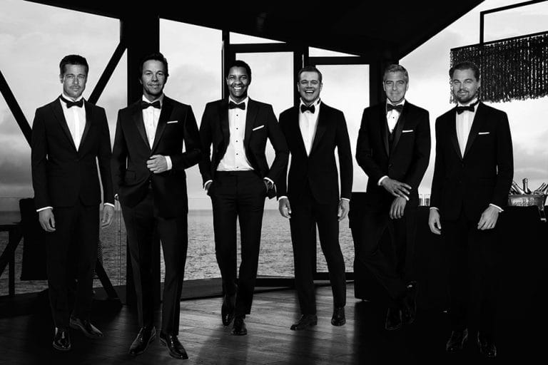 Schilderij hollywood heroes black and white alu art dibond wanddecoratie