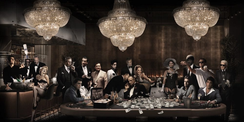 schilderij plexiglas life is a gamble art dibond wanddecoratie celebrity famous hollywood