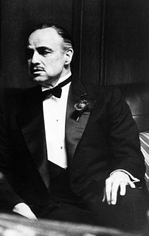 Schilderij The Godfather Don Corleone Gangster canvas en plexiglas wanddecoratie