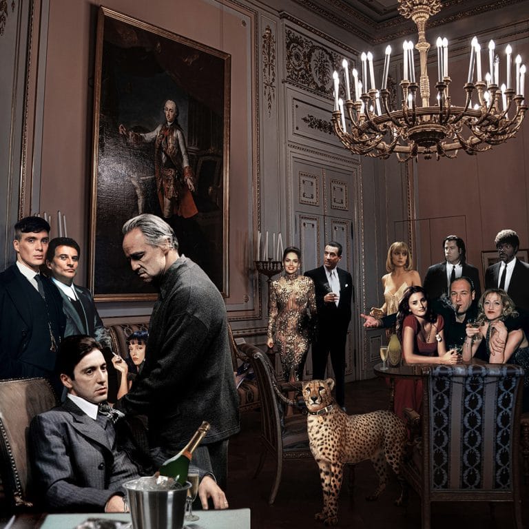 Schilderij wiseguys supper club alu art dibond wanddecoratie