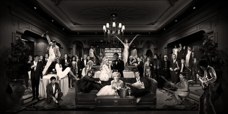 schilderij plexiglas the rest is history sepia art dibond wanddecoratie